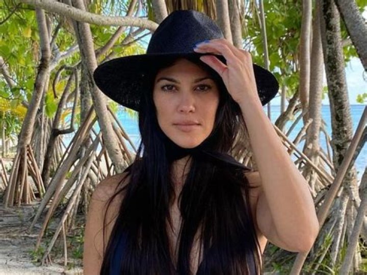 Kourtney Kardashian Flaunts Her Flawless Figure In Seven Swim Two-Piece Bathing Suit — See The Look